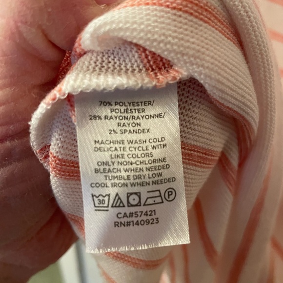 NWOT Loft size SP striped long sleeve sweater - Picture 2 of 5